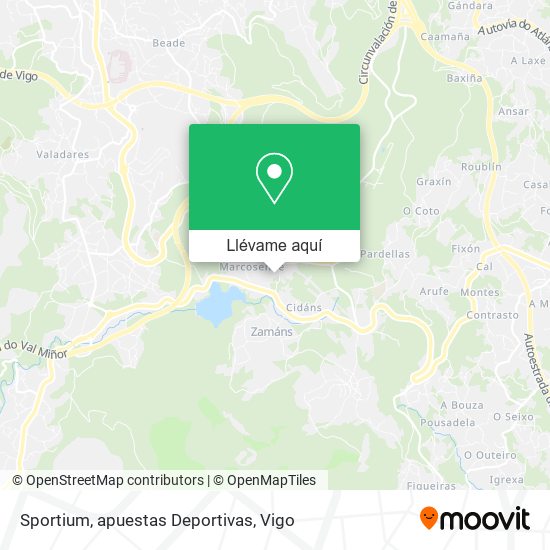 Mapa Sportium, apuestas Deportivas