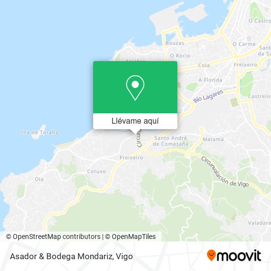 Mapa Asador & Bodega Mondariz