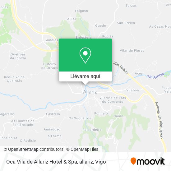Mapa Oca Vila de Allariz Hotel & Spa, allariz