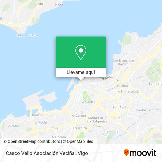 Mapa Casco Vello Asociación Veciñal