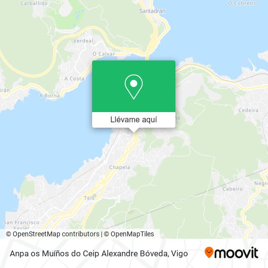 Mapa Anpa os Muíños do Ceip Alexandre Bóveda