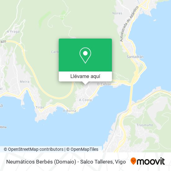 Mapa Neumáticos Berbés (Domaio) - Salco Talleres