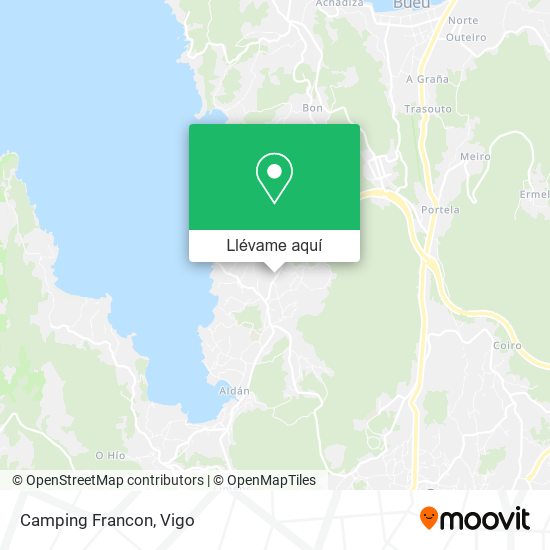 Mapa Camping Francon