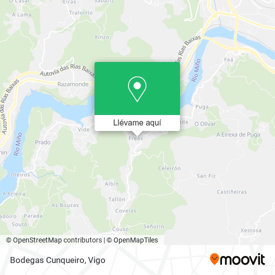Mapa Bodegas Cunqueiro