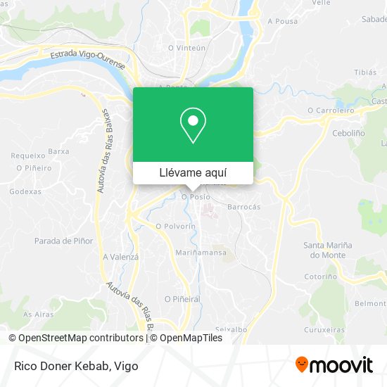 Mapa Rico Doner Kebab
