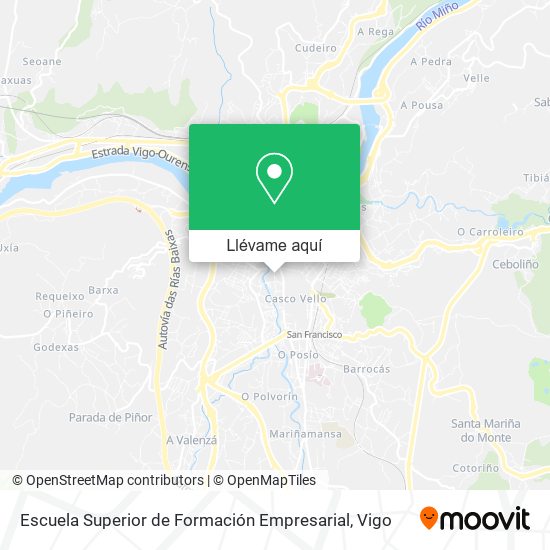 Mapa Escuela Superior de Formación Empresarial