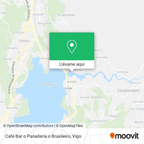 Mapa Café Bar o Panadería o Brasileiro