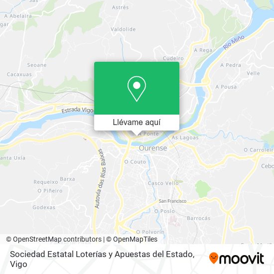 Mapa Sociedad Estatal Loterías y Apuestas del Estado