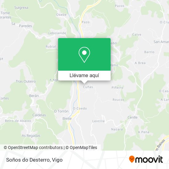 Mapa Soños do Desterro
