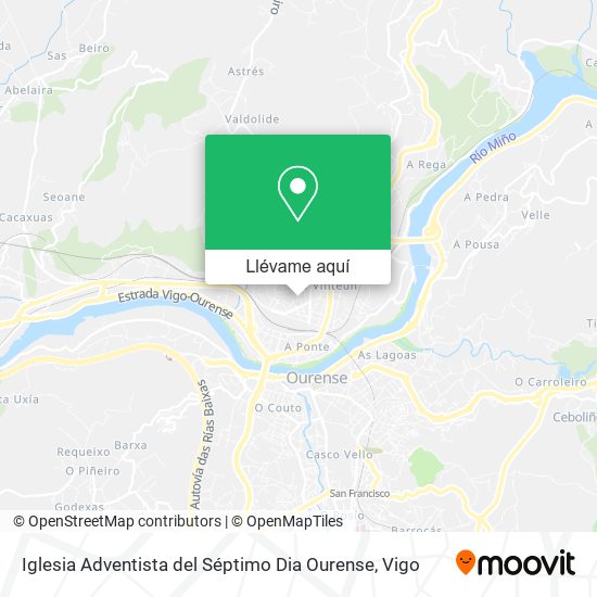 Mapa Iglesia Adventista del Séptimo Dia Ourense