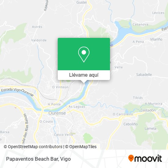 Mapa Papaventos Beach Bar