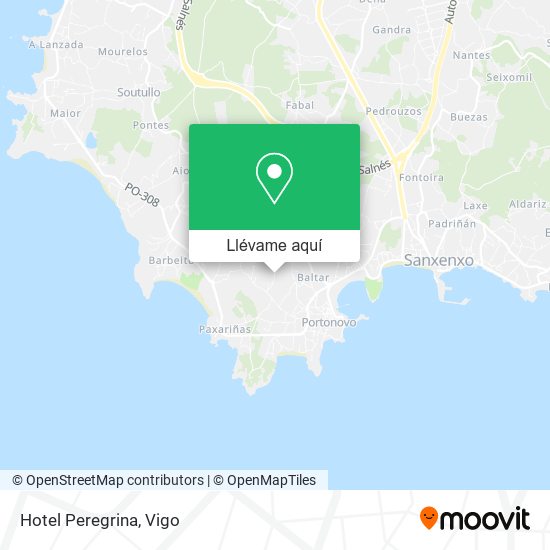 Mapa Hotel Peregrina