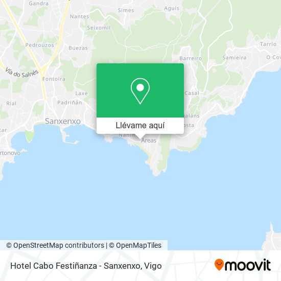Mapa Hotel Cabo Festiñanza - Sanxenxo