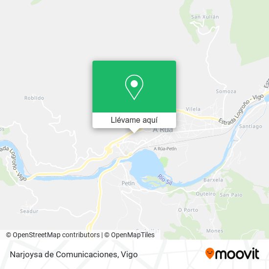 Mapa Narjoysa de Comunicaciones