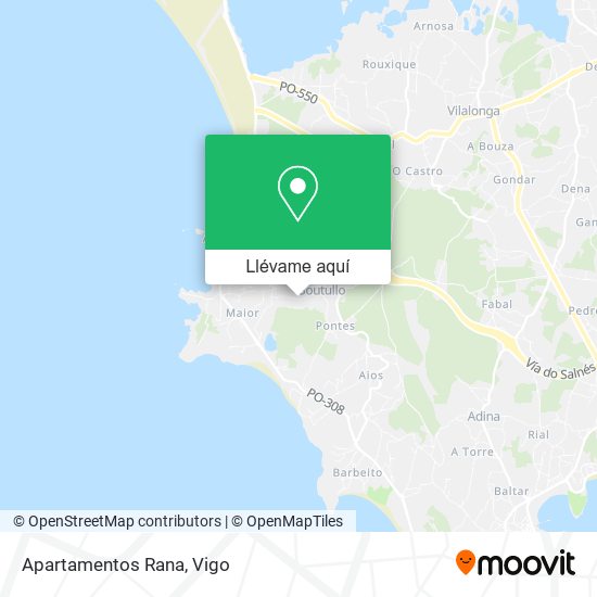 Mapa Apartamentos Rana