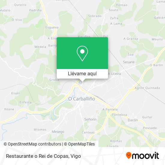 Mapa Restaurante o Rei de Copas