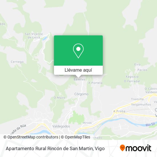 Mapa Apartamento Rural Rincón de San Martin