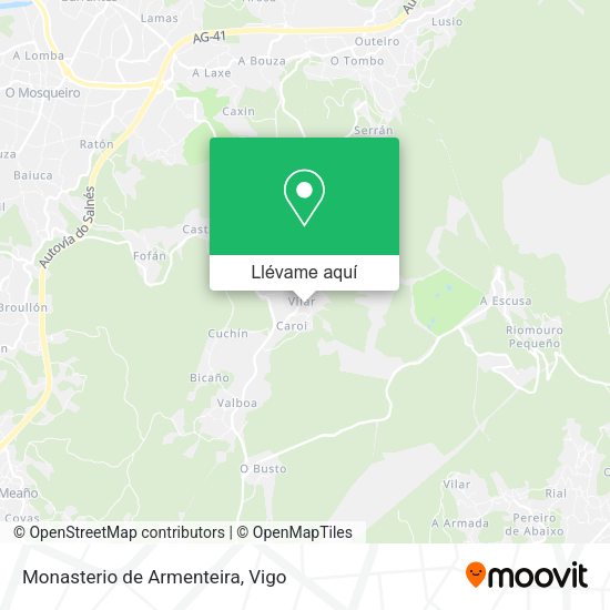 Mapa Monasterio de Armenteira