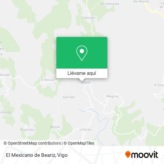 Mapa El Mexicano de Beariz