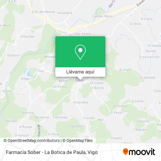 Mapa Farmacia Sober - La Botica de Paula