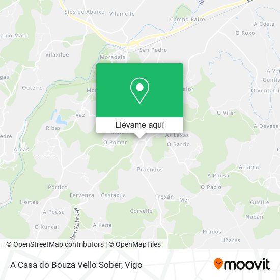 Mapa A Casa do Bouza Vello Sober