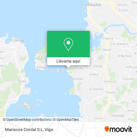 Mapa Mariscos Cordal S.L