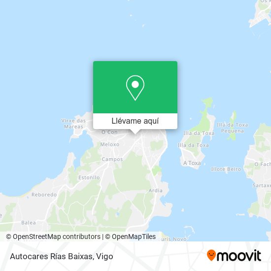 Mapa Autocares Rías Baixas