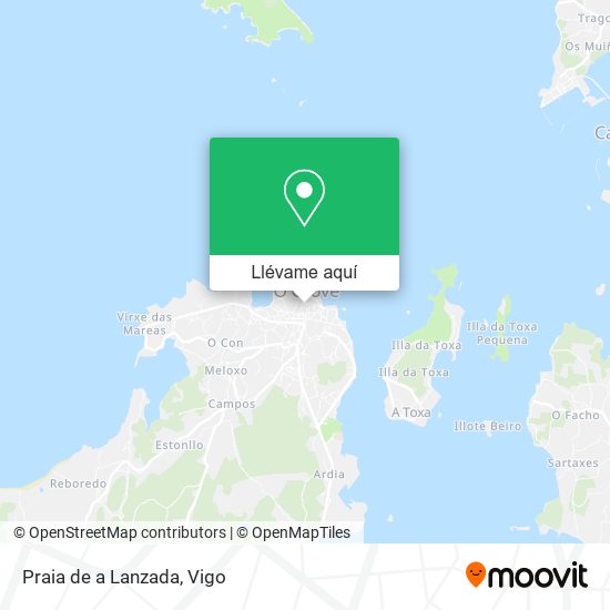 Mapa Praia de a Lanzada