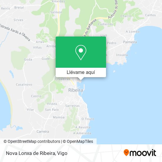 Mapa Nova Lonxa de Ribeira