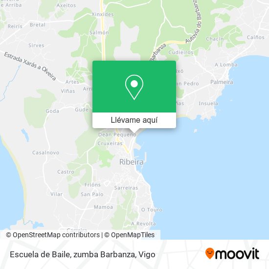 Mapa Escuela de Baile, zumba Barbanza