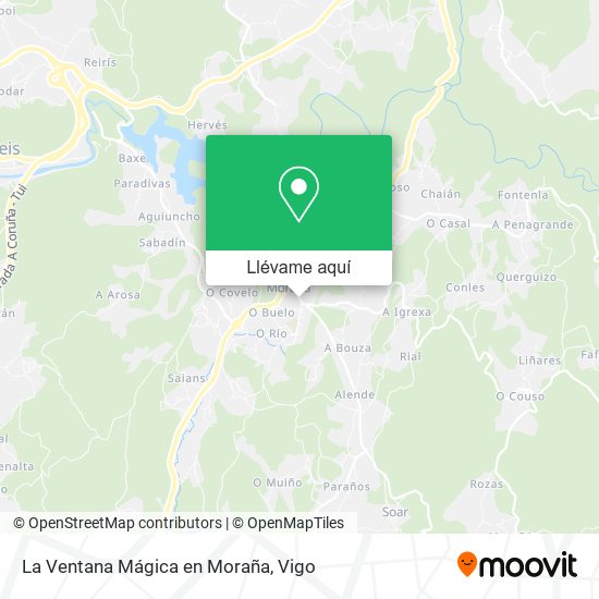 Mapa La Ventana Mágica en Moraña
