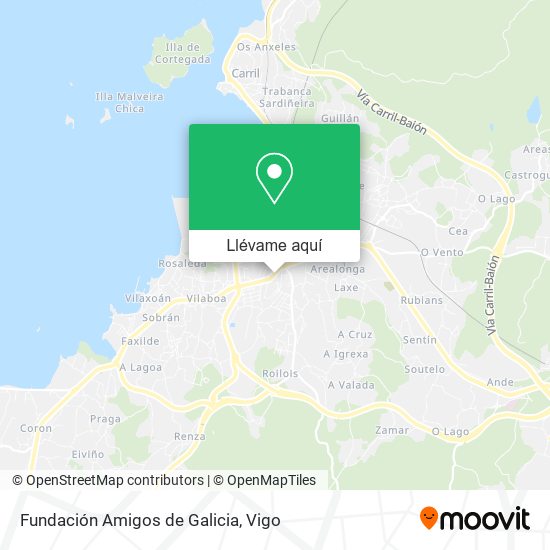 Mapa Fundación Amigos de Galicia