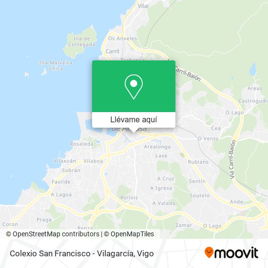 Mapa Colexio San Francisco - Vilagarcía