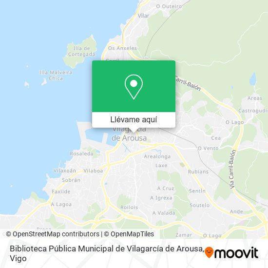 Mapa Biblioteca Pública Municipal de Vilagarcía de Arousa