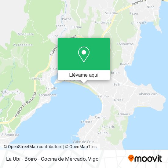 Mapa La Ubi - Boiro - Cocina de Mercado