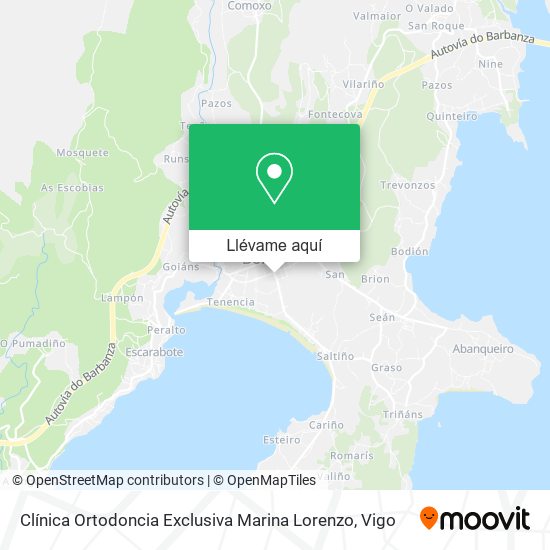 Mapa Clínica Ortodoncia Exclusiva Marina Lorenzo