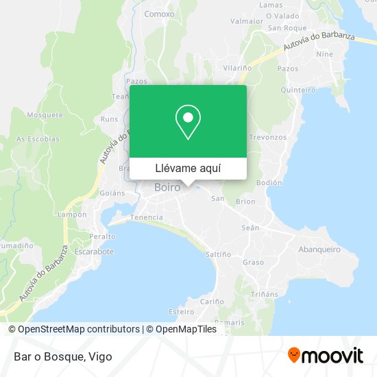 Mapa Bar o Bosque