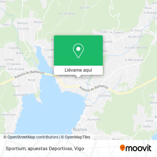 Mapa Sportium, apuestas Deportivas