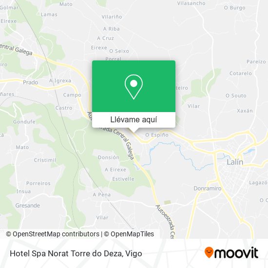 Mapa Hotel Spa Norat Torre do Deza