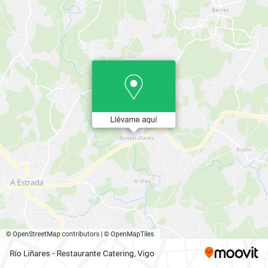 Mapa Río Liñares - Restaurante Catering