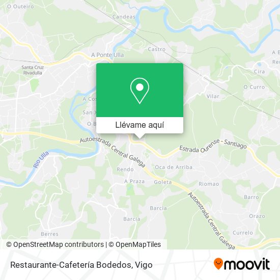 Mapa Restaurante-Cafetería Bodedos