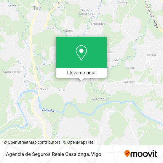 Mapa Agencia de Seguros Reale Casalonga