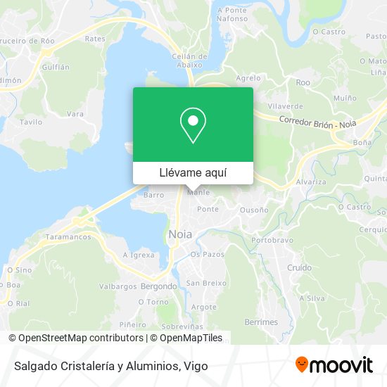 Mapa Salgado Cristalería y Aluminios
