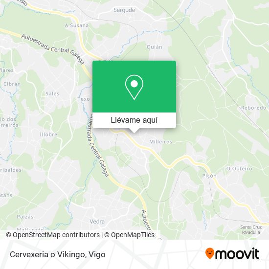 Mapa Cervexeria o Vikingo