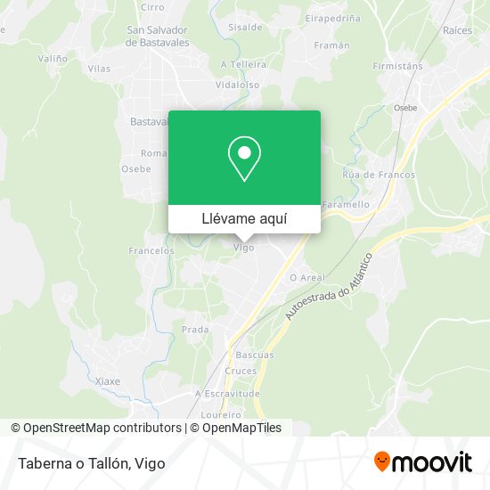 Mapa Taberna o Tallón