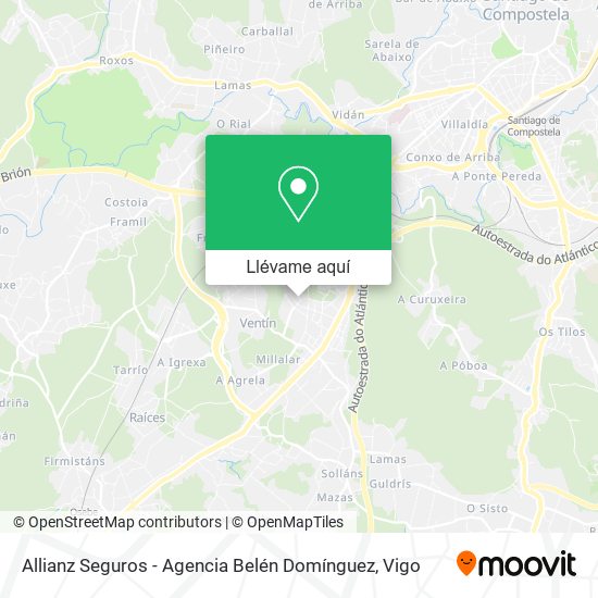 Mapa Allianz Seguros - Agencia Belén Domínguez