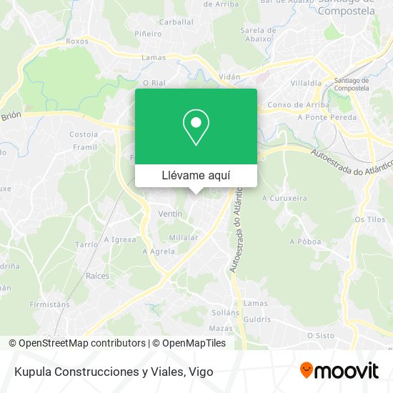Mapa Kupula Construcciones y Viales