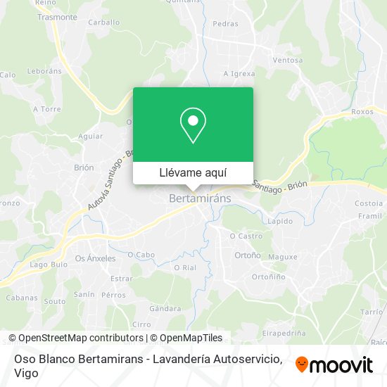 Mapa Oso Blanco Bertamirans - Lavandería Autoservicio