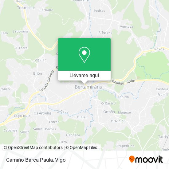 Mapa Camiño Barca Paula