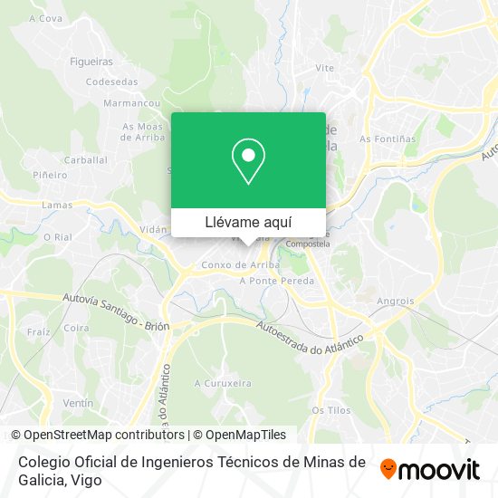 Mapa Colegio Oficial de Ingenieros Técnicos de Minas de Galicia